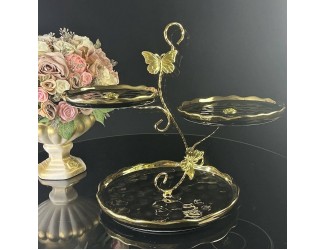 Трехъярусная этажерка Lenardi Multicolor 106-253 чёрная