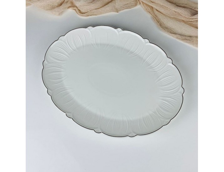 Овальное блюдо 37см Lenardi Orchidea 109-279