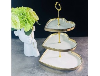 Трехъярусная этажерка Lenardi Multicolor 122-046 белая