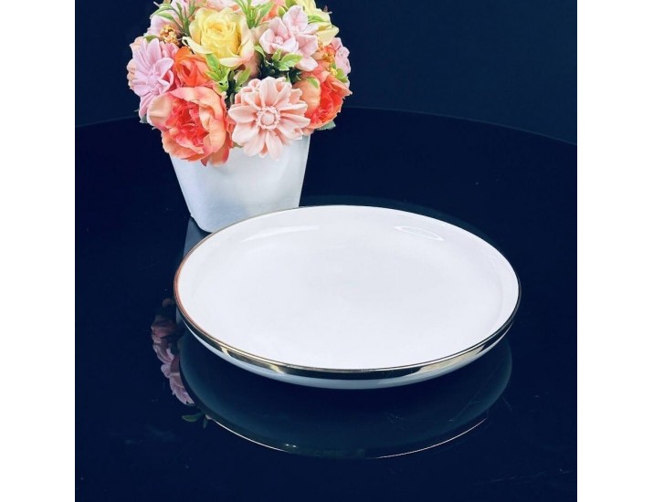 Тарелка 20см Lenardi Multicolor 122-065 белая