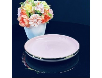 Тарелка 20см Lenardi Multicolor 122-066 розовая