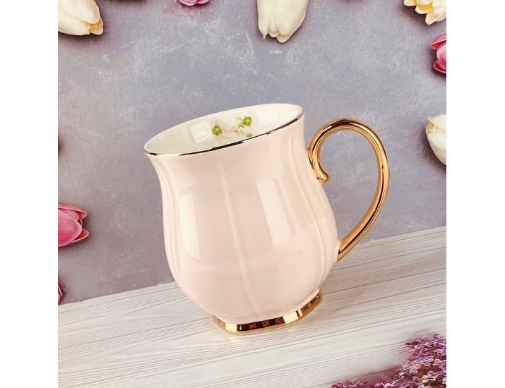 Набор из 6 кружек 400мл Lenardi Multicolor 133-368 розовый