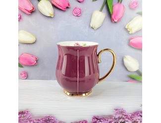 Набор из 6 кружек 400мл Lenardi Multicolor 133-373 бордовый