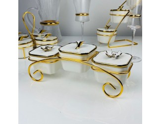 Набор из 3 банок на подставке Lenardi Melody 163-027