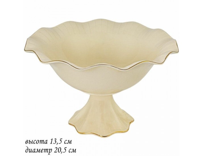 Конфетница на ножке 20,5 см Lenardi Marzipan 205-146