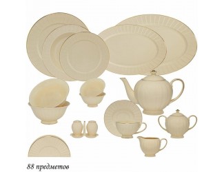 Чайно-столовый сервиз на 12 персон 88предметов Lenardi Marzipan 205-155