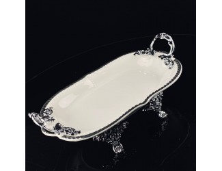 Блюдо 35,5см на ножках с ручками Lenardi Atlantis 205-895