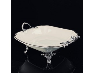 Глубокое блюдо 28см на ножках с ручками Lenardi Atlantis 205-897