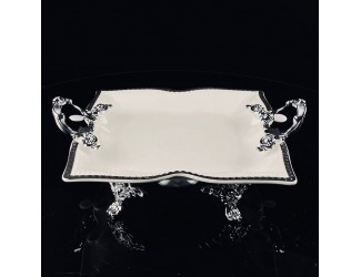 Блюдо 33см на ножках с ручками Lenardi Atlantis 205-901