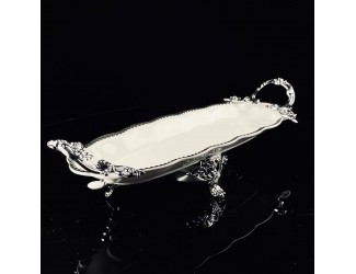 Блюдо 28см на ножках с ручками Lenardi Atlantis 205-903