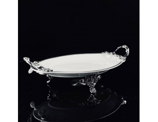 Блюдо 30,5см на ножках с ручками Lenardi Atlantis 205-907
