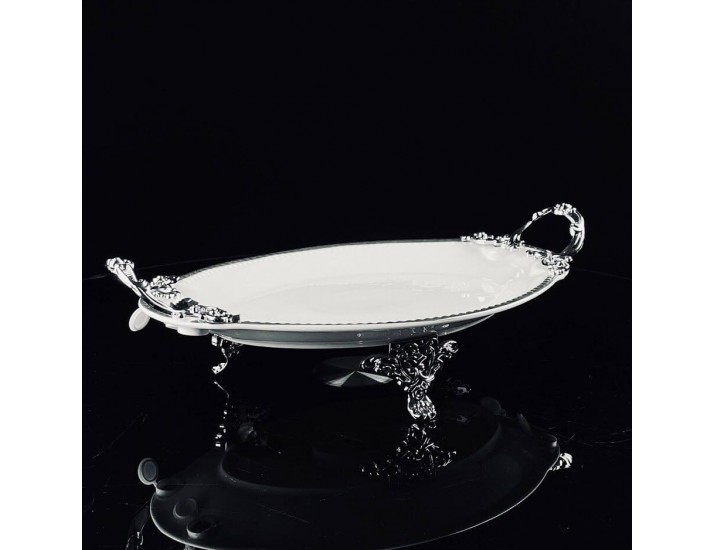 Блюдо 30,5см на ножках с ручками Lenardi Atlantis 205-907