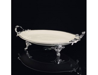 Блюдо 41см на ножках с ручками Lenardi Atlantis 205-909