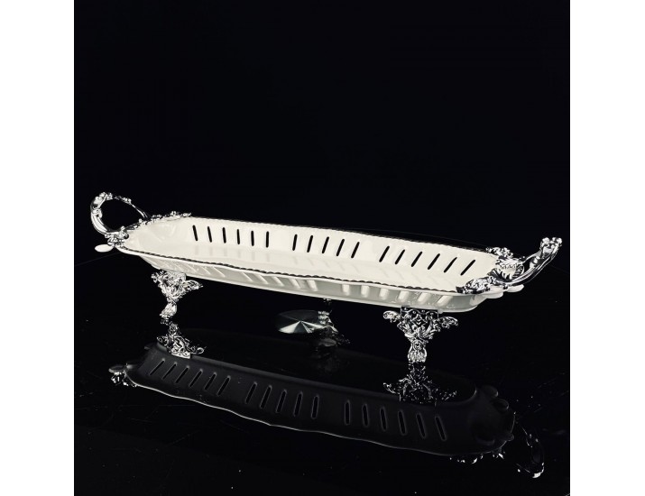 Блюдо 43см на ножках с ручками Lenardi Atlantis 205-914