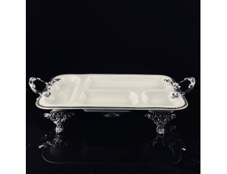 Менажница 38см на ножках с ручками Lenardi Atlantis 205-923