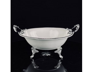 Глубокое блюдо 30,5см на ножках с ручками Lenardi Atlantis 205-929