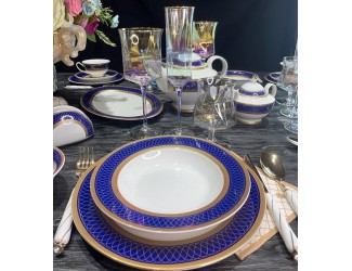 Обеденный сервиз на 6 персон 23предмета Lenardi САПФИР 205-034