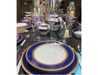 Чайно-столовый сервиз на 12 персон 88предметов  САПФИР 205-035