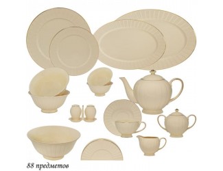 Чайно-столовый сервиз на 12 персон 88 предметов Lenardi Marzipan 205-154