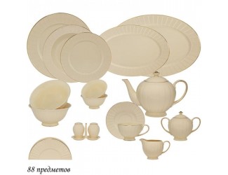 Чайно-столовый сервиз на 12 персон 88 предметов Lenardi Marzipan 205-155