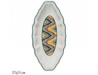 Овальноне блюдо 27х13см Lenardi Бухара 205-163