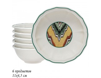 Набор из 6 салатников 11х4,5см Lenardi Бухара 205-178