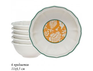 Набор из 6 салатников 11х4,5см Lenardi Адонис 205-204