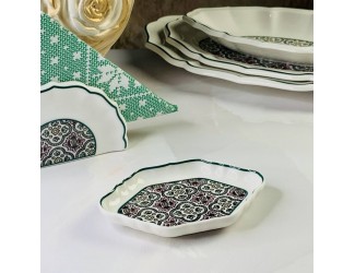 Набор из 6 блюдец 12,5х9см Lenardi Дария 205-244