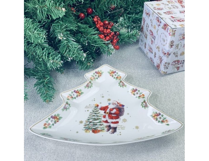 Блюдо-ёлка 22*16см Lenardi Новогодний 205-287