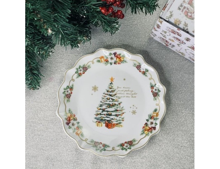 Набор тарелок 6шт 19см Lenardi Новогодний 205-304