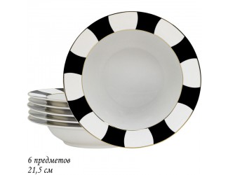 Набор из 6 глубоких тарелок 21,5см ЖАКЛИН 205-358