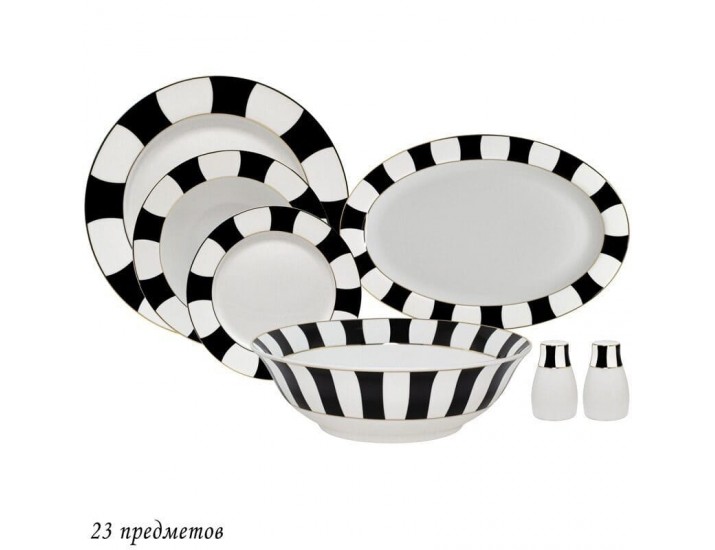 Обеденный сервиз на 6 персон 23 предмета Lenardi Жаклин 205-368