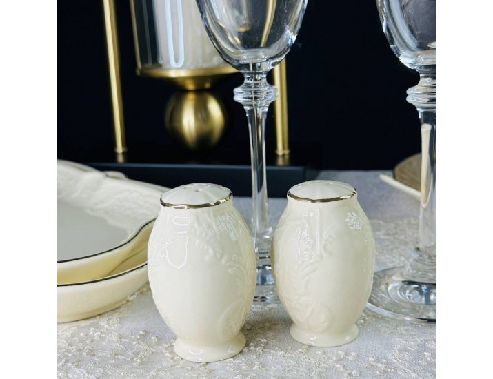 Набор солонок 2шт Lenardi Доминика крем 205-404