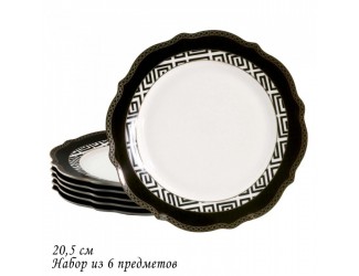 Набор тарелок 6шт 20,5см Lenardi Изольда 205-467