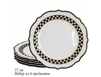 Набор тарелок 6шт 27см Lenardi Тристан 205-483