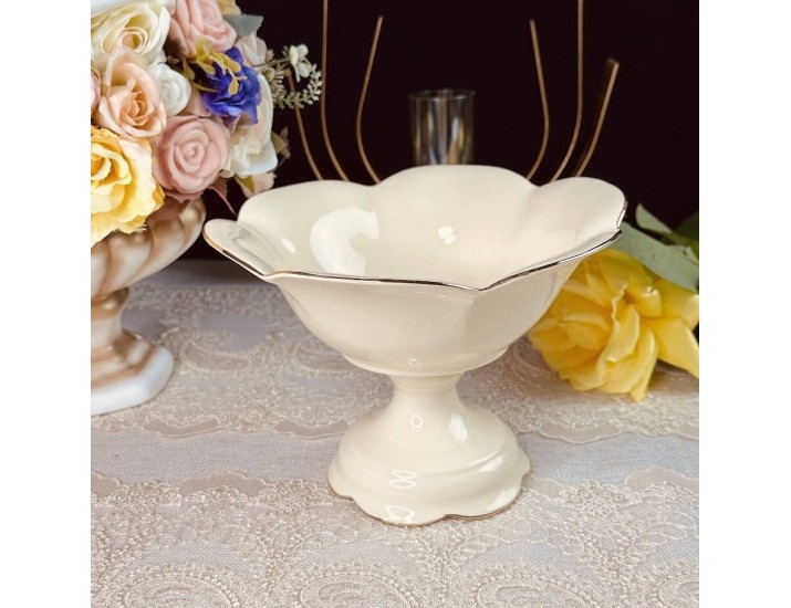 Конфетница 20см на ножке Lenardi Мираж 205-558