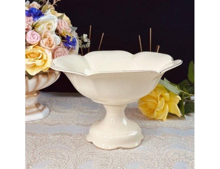 Фруктовница 25см на ножке Lenardi Мираж 205-559