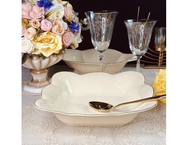 Квадратный салатник 25см Lenardi Мираж 205-568