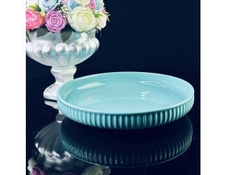 Тарелка 25см Lenardi голубой 205-832