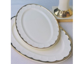 Набор из 2 овальных блюд 35,5см Lenardi Империал Золото 205-934