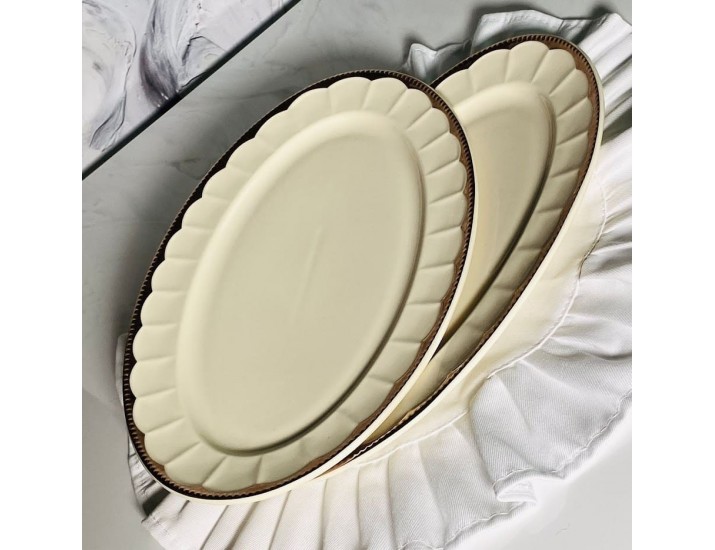 Набор из 2 овальных блюд 30,5см Lenardi Империал Золото 205-933