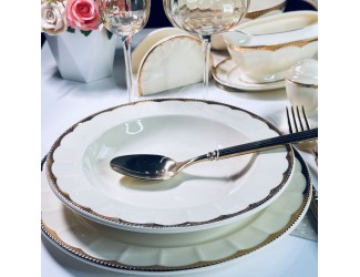 Набор из 6 глубоких тарелок 23см Lenardi Империал Золото 205-935