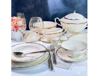 Обеденный сервиз на 6 персон 45 предметов Lenardi Империал Золото 205-938