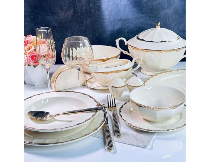 Обеденный сервиз на 6 персон 45 предметов Lenardi Империал Золото 205-938