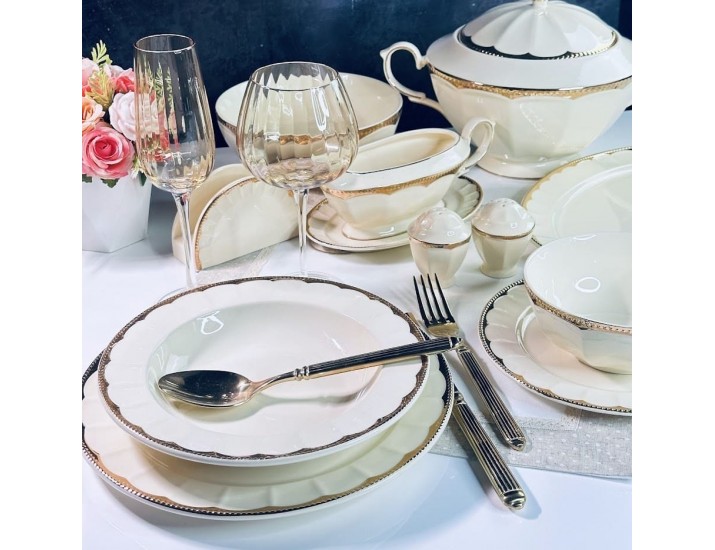 Обеденный сервиз на 6 персон 30 предметов Lenardi Империал Золото 205-939