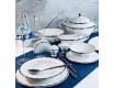 Обеденный сервиз на 6 персон 45 предметов Lenardi Империал Серебро 205-951