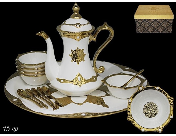 Чайный сервиз на 6 персон 15 предметов Lenardi Византия 224-085