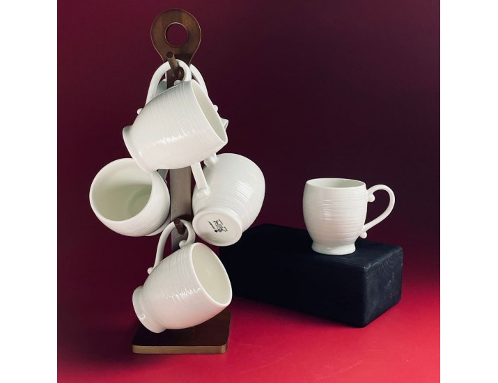 Набор из 6 кружек 280мл на подставке Lenardi Tropical 235-072