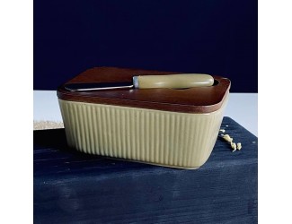 Масленка 14см с ножом Lenardi Tropical 235-126