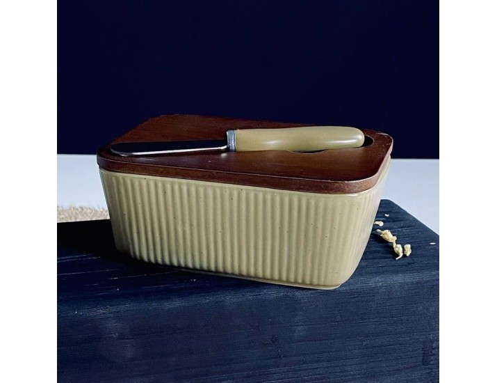 Масленка 14см с ножом Lenardi Tropical 235-126